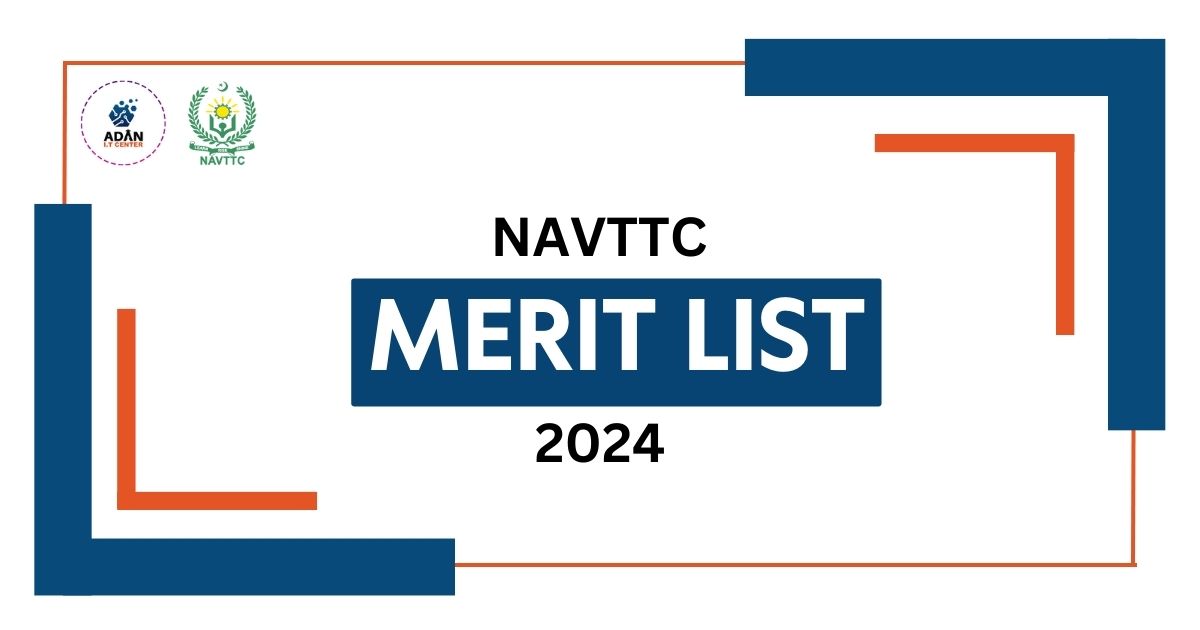NAVTTC Merit list BATCH 1-2024