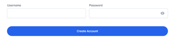 create account button